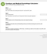 Furniture and Medical Furnishings Calculator (v4.1)